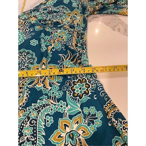 prAna Women’s Breathe Teal Knee Length Dress Sz M Stretch - Picture 7 of 9
